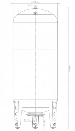 Гидроаккумулятор для воды ДЖИЛЕКС В 500л