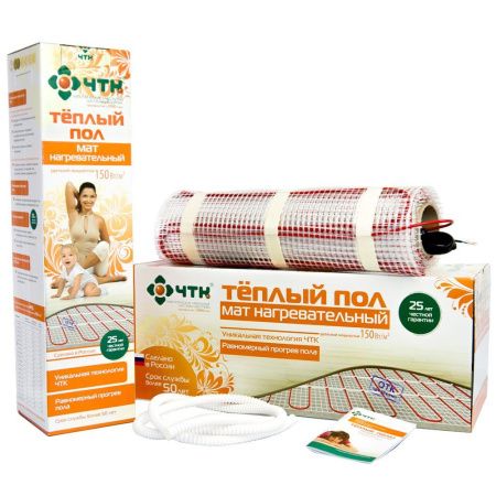 Теплый пол мат ЧТК МНД-0,5-75 (0,5м² 75Вт)